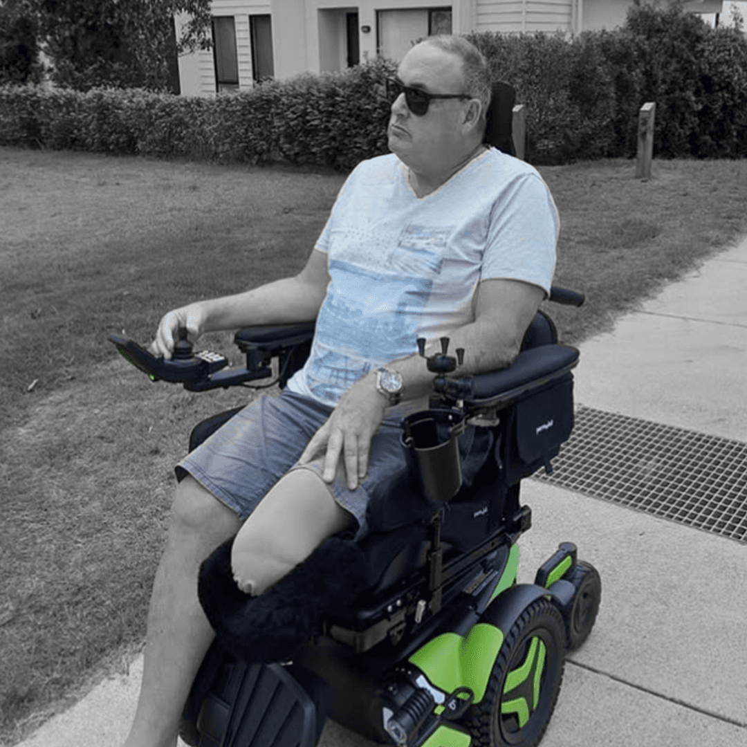Portrait of a client supported through our Physical Disability speciality