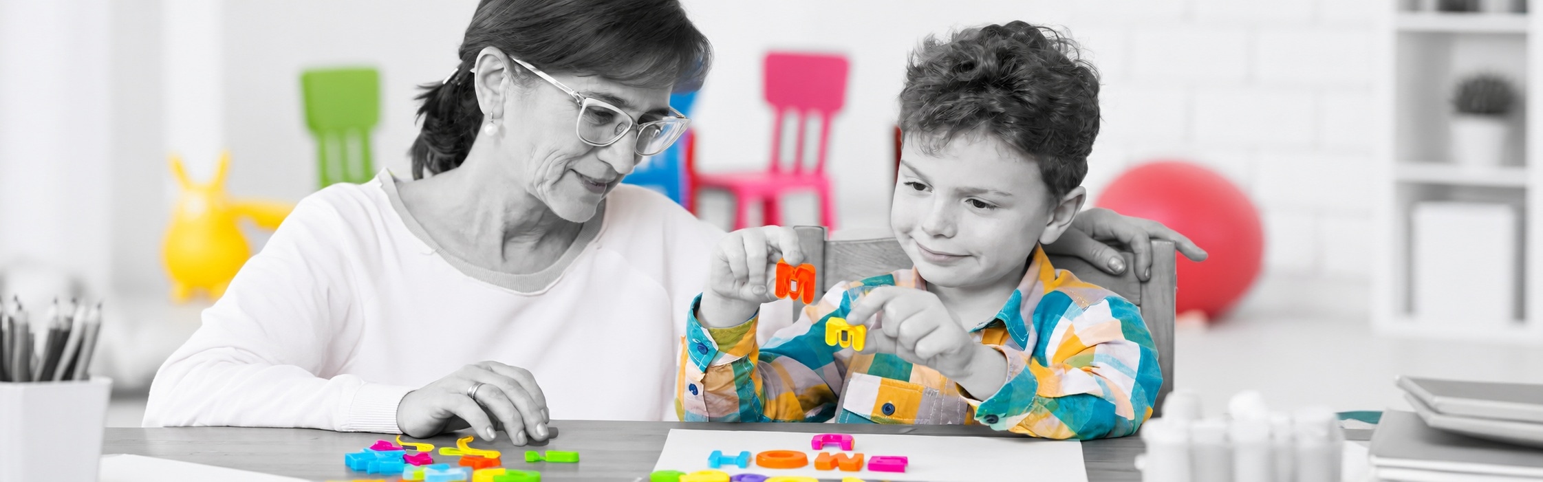 Occupational therapist supporting a client with a daily living skill at Global Rehabilitation Service